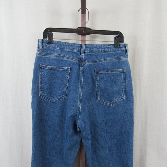 Asos US 10 Denim Ripped Mom Jeans Distressed Frayed Straight Skinny Baggy - Picture 6 of 7